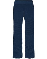 Eres - Crocheted Straight-Leg Pants - Lyst