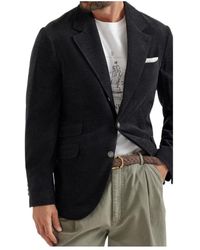 Brunello Cucinelli - Three-Button Corduroy Blazer - Lyst