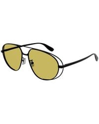 Bottega Veneta - Eyewear Classic Aviator Sunglasses - Lyst