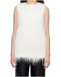 Loulou de Saison - Yasmin Fringed Sleeveless Top - Lyst
