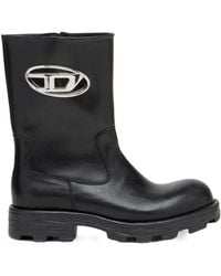 DIESEL - D-Hammer Bkr D Leather Boots - Lyst