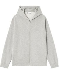 Ganni - Teddy Zip Hoodie - Lyst