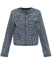 DIESEL - De-Grafy Patterned Denim Jacket - Lyst