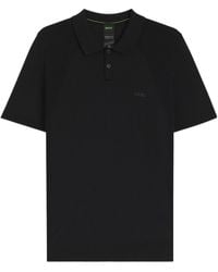 BOSS - Boss Button Detailed Knitted Polo Shirt - Lyst