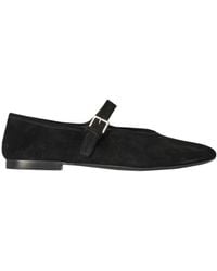 The Row - Boheme Mj Suede Ballerina Shoes - Lyst