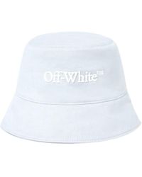 Off-White c/o Virgil Abloh - Bookish Drill Logo Embroidered Bucket Hat - Lyst