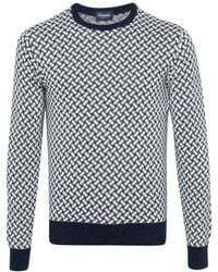 Drumohr - Crew-Neck Intarsia Knit Jumper - Lyst