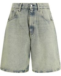 sunflower - Super Wide Denim Bermuda Shorts - Lyst