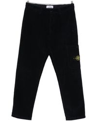 Stone Island - Logo Patch Corduroy Pants - Lyst