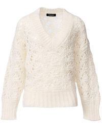 Fabiana Filippi - Long-Sleeved V-Neck Jumper - Lyst