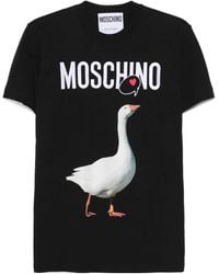 Moschino - Logo Printed Crewneck T-Shirt - Lyst