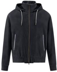 Herno - Zip-Up Drawstring Hooded Jacket - Lyst