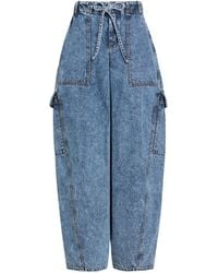 Alaïa - Denim Cargo Trousers - Lyst