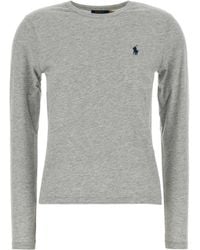 Polo Ralph Lauren - Logo Embroidered Long Sleeved T-Shirt - Lyst