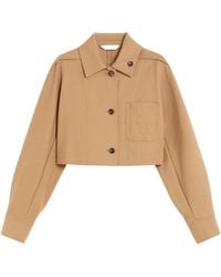 Max Mara - Smalto Button-Up Cropped Jacket - Lyst