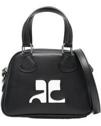Courreges - Courrèges Re-Issue Logo Debossed Crossbody Bag - Lyst