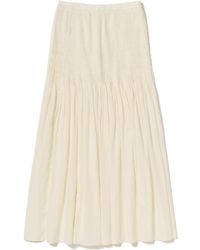 AURALEE - Cotton Maxi Skirt - Lyst