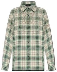 Amiri - Studded Check Shirt - Lyst