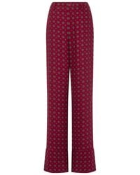 Moschino - Geometric-Printed Straight Leg Trousers - Lyst