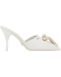 Prada - Cord Detailed Mules - Lyst