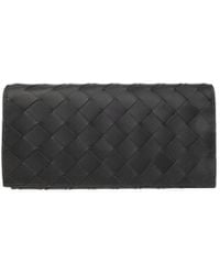 Bottega Veneta - Intrecciato Long Wallet With Coin Purse - Lyst