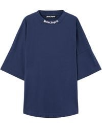 Palm Angels - Logo Printed Crewneck T-Shirt - Lyst