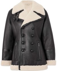 Tod's - Double Breasted Leather Jacket - Lyst