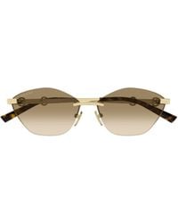 Gucci - Eyewear Irregular Frame Sunglasses - Lyst