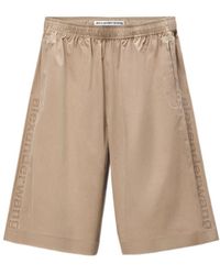Alexander Wang - Perforated Logo Mid-Rise Short - Lyst