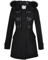 Burberry - Horn Buckle Wool Coat - Lyst