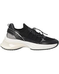 Pinko - Ariel Lace-Up Panelled Sneakers - Lyst