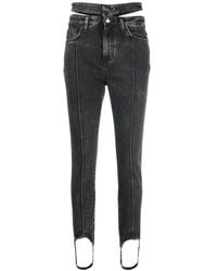 ANDREADAMO - Double Waistband Skinny Jeans - Lyst