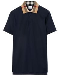 Burberry - Short-Sleeved Straight Hem Polo Shirt - Lyst