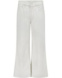 Mother - The Ditcher Roller Wide-Leg Cotton Jeans - Lyst