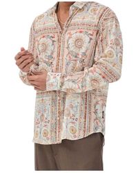 Just Cavalli - Long-Sleeve Shirt With Ornamental Print - Lyst