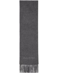Acne Studios - Logo Detail Fringed Scarf - Lyst