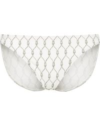 Tory Burch - Celtic Knot-Print Bikini Bottoms - Lyst