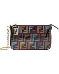 Fendi - Baguette Ff Printed Pouch - Lyst