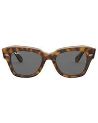 Ray-Ban - State Street Tortoise-Sheel Sunglasses - Lyst