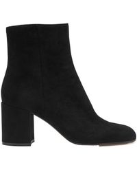Gianvito Rossi - Joelle 80 Suede Ankle Boots - Lyst