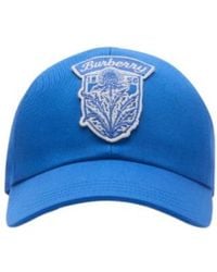 Burberry - Thistle Shield Gabardine Baseball Cap - Lyst