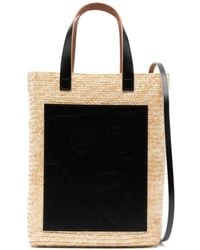 Plan C - Pili And Bianca Straw Tote Bag - Lyst