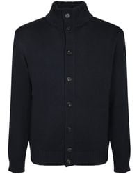 Zanone - Button-Up High Neck Cardigan - Lyst