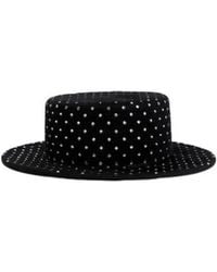 Ruslan Baginskiy - Embellished Felt Canotier Hat - Lyst
