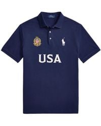 Polo Ralph Lauren - Big Pony Logo-Embroidered Piqué Polo Shirt - Lyst