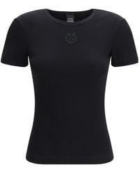 Pinko - Short Sleeve Crewneck T-Shirt - Lyst