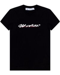 Off-White c/o Virgil Abloh - Logo-Print T-Shirt - Lyst