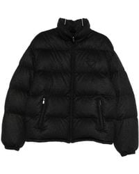 Prada - High Neck Zip-Up Quilted Jacket - Lyst