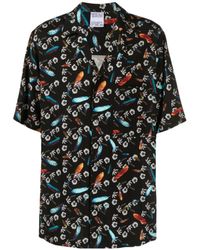 Marcelo Burlon - Floral Printed Short-Sleeved Shirt - Lyst