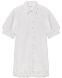FRAME - Eyelet Play Dress - Lyst